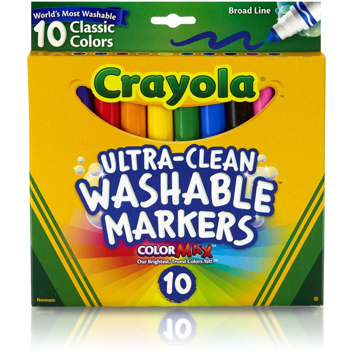 Crayola Ultra-clean Coloured Markers 10pk