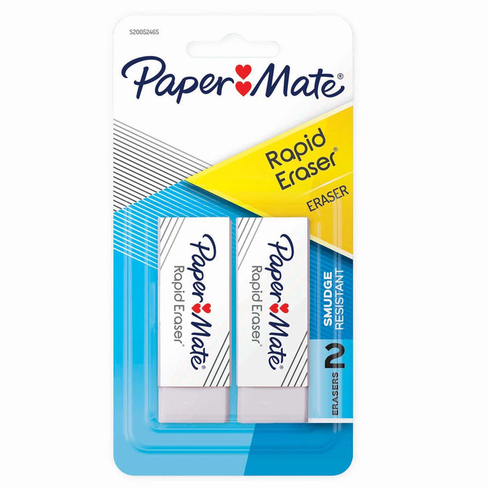 Paper Mate Rapid Erase Erasers 2pk