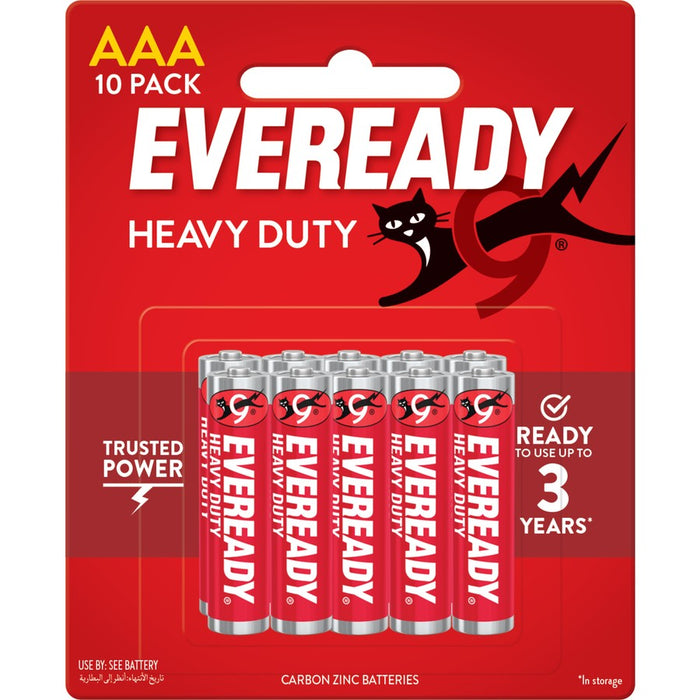 Eveready AAA Heavy Duty Battery 10 Pack