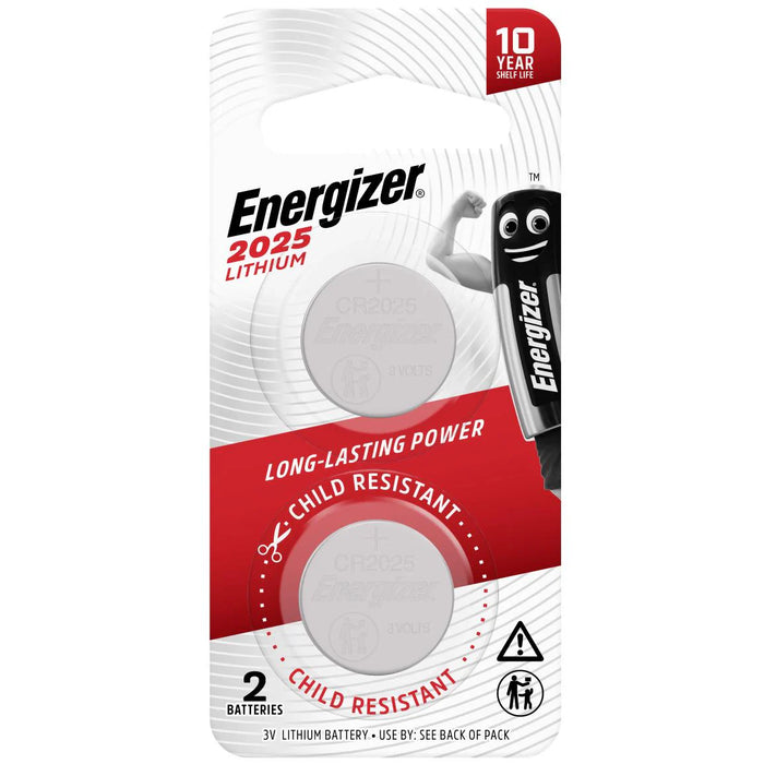 Energizer 3V Lithium/Coin 2025 2 Pack