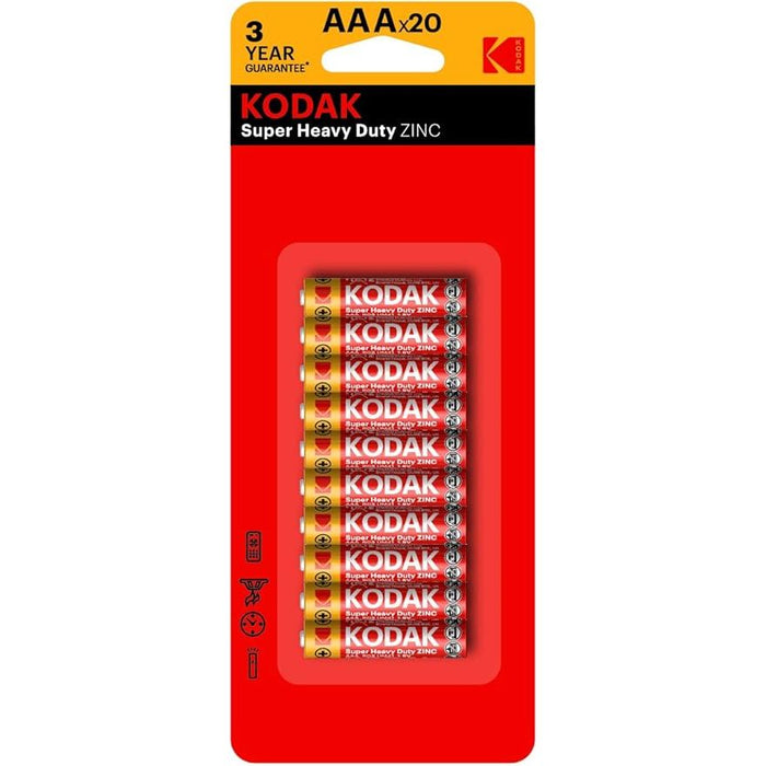 Kodak Zinc AAA Batteries 20 Pack