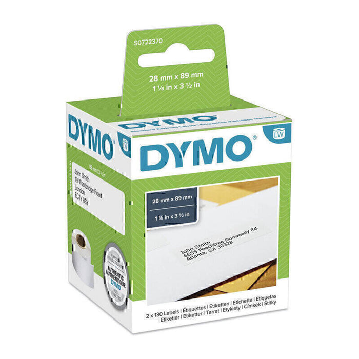 DYMO LabelWriter Address Labels 12PK (28mm x 89mm)