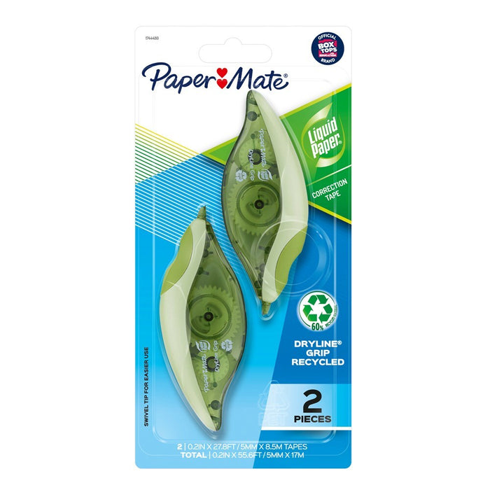 Liquid Paper Dryline Recycled Correction Tape 2 Pack