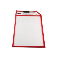 Write & Wipe - A4 Erasable Sleeve with Marker (Assorted Colours) (Each)