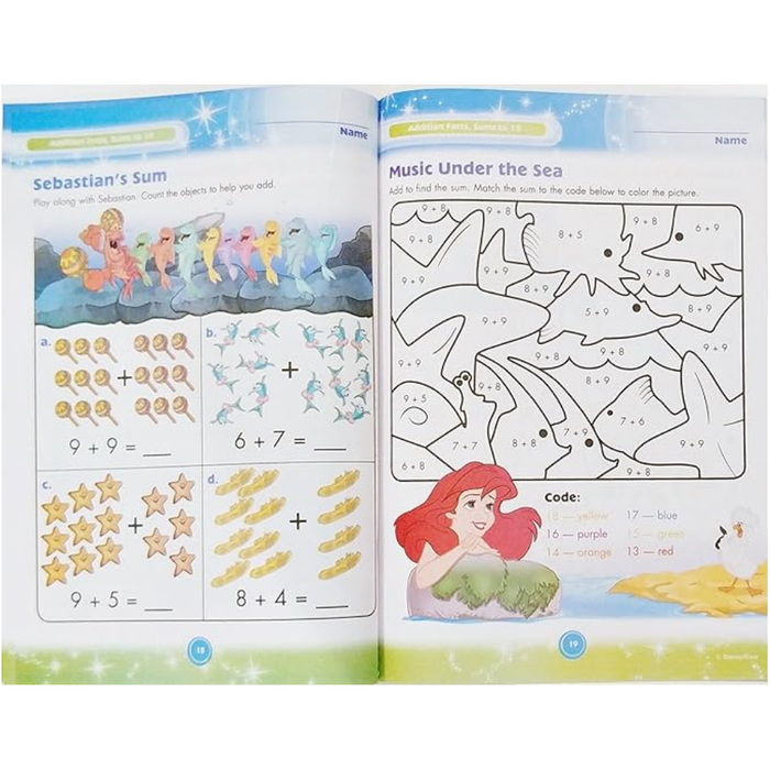 Disney - Addition & Subtraction Educational Workbook