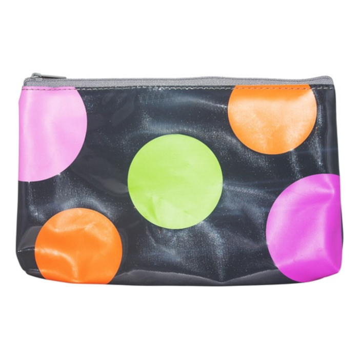 Funky Retro Pencil Case w/ Zipper - Grey