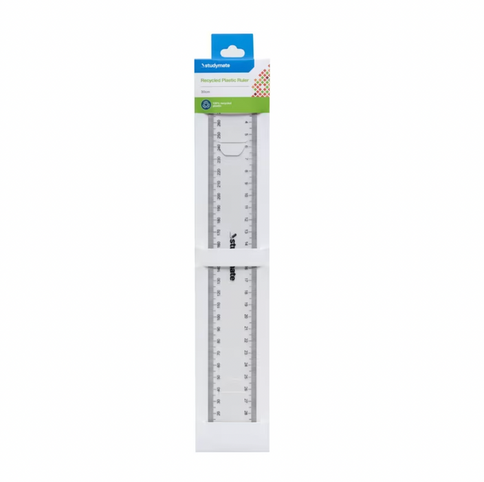 Studymate Recycled Plastic Ruler - 30cm