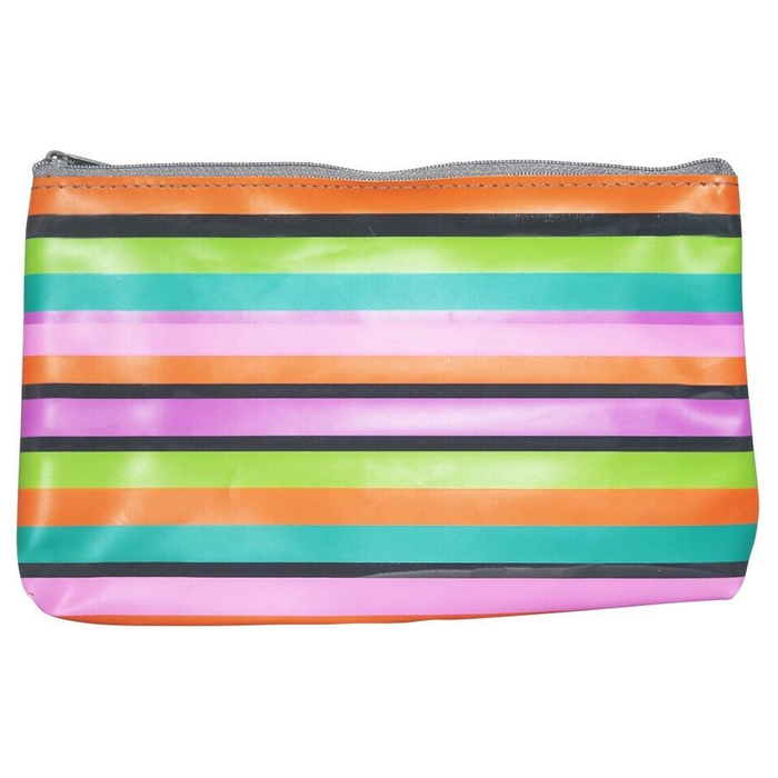 Funky Retro Pencil Case w/ Zipper - Rainbow