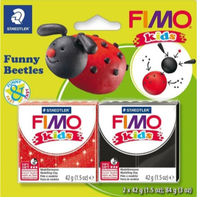 FIMO Modelling Clay Kids Funny Beetles