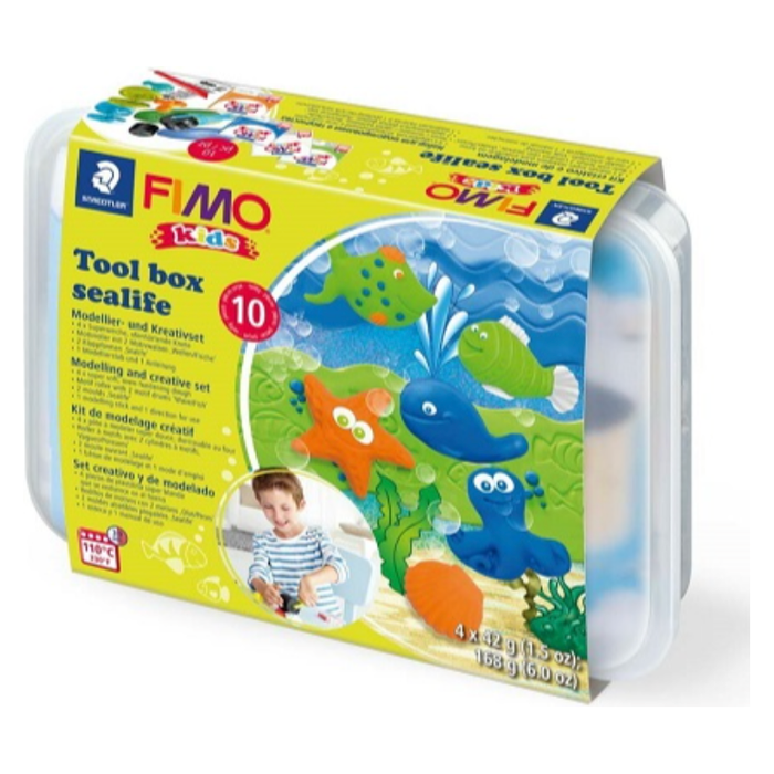 Fimo Kids Modelling Clay Toolbox Sealife