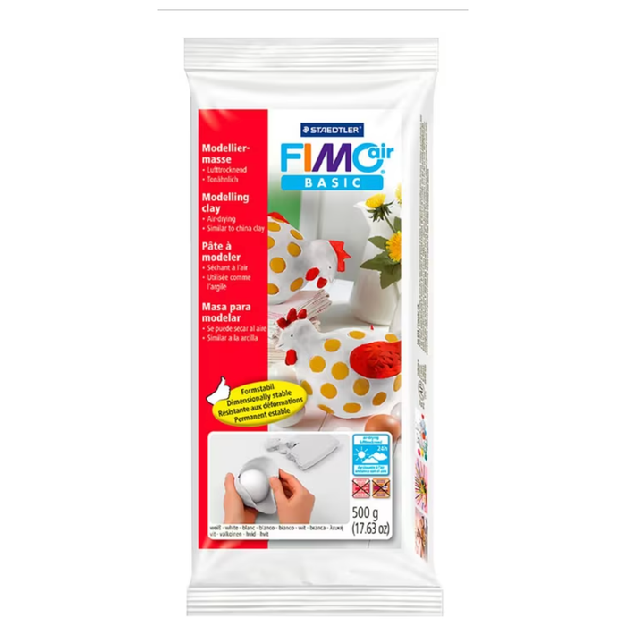 Staedtler FIMO Air Basic Modelling Clay White 500g