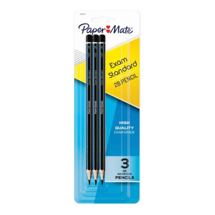 Papermate 2B Woodcase Pencil (3 Pencils)