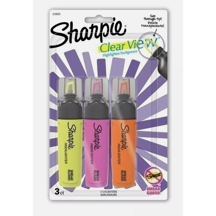 Sharpie Clear View Highlighters (3 Pack)