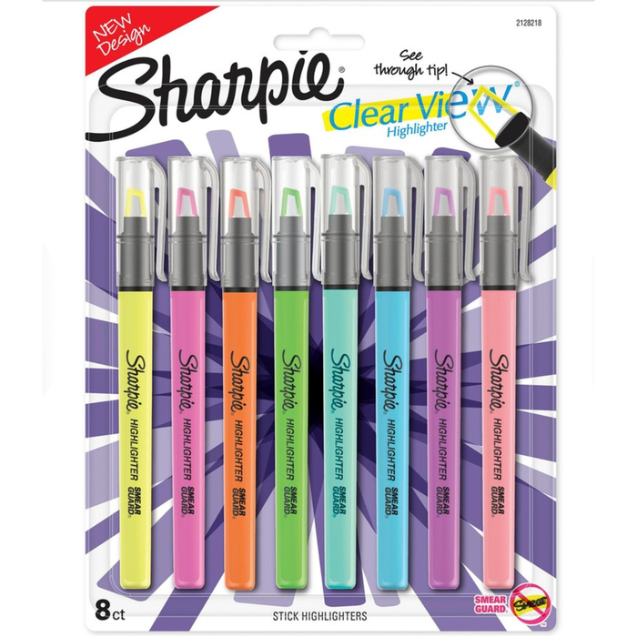 Sharpie Clear View Highlighters (8 Pack)