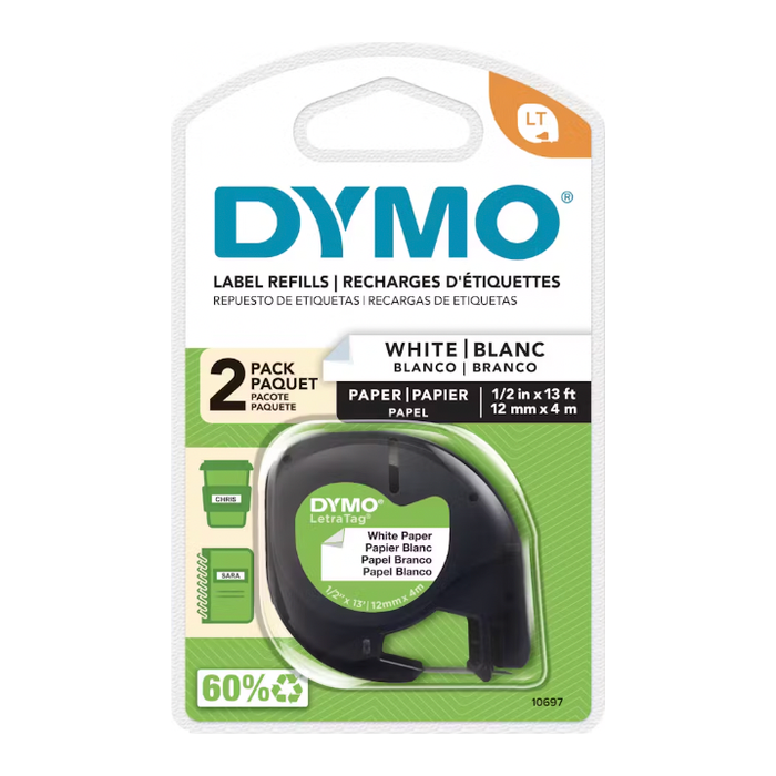 DYMO LetraTag Paper Labels (2 Pack)