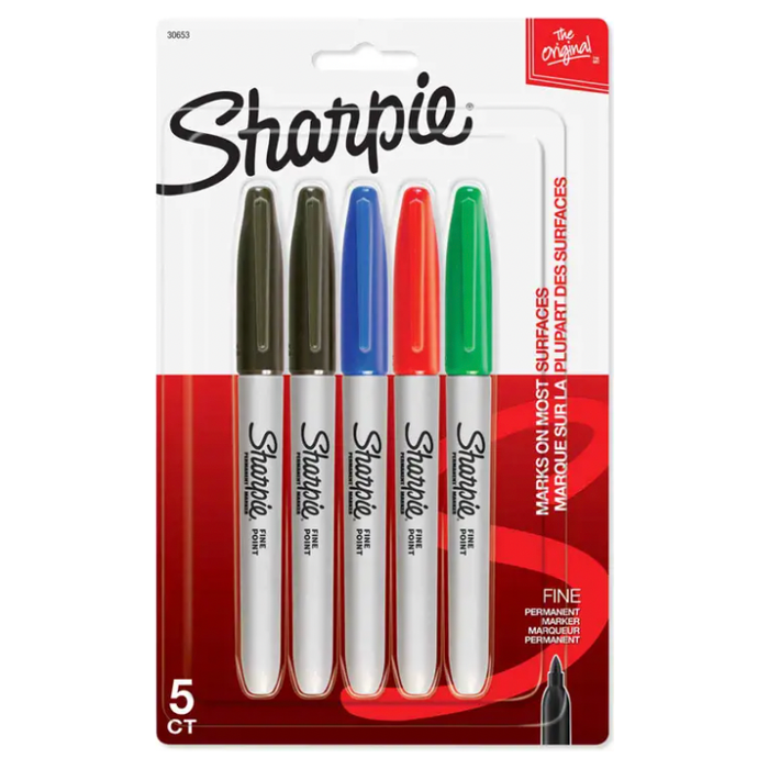 Sharpie Fine Point Marker (5 pack)