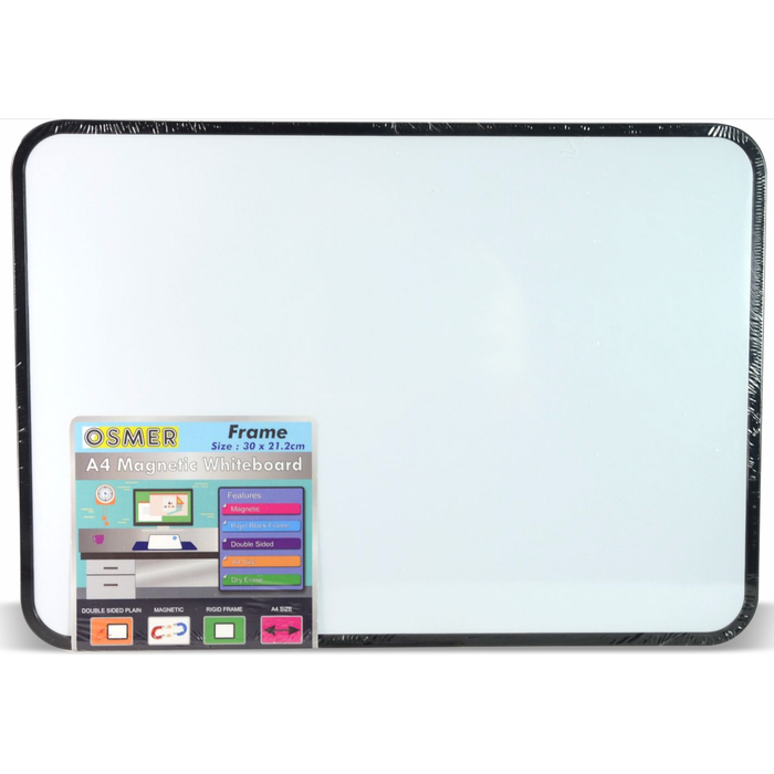 A4 Magnetic Whiteboard Doubled Sided - Plain