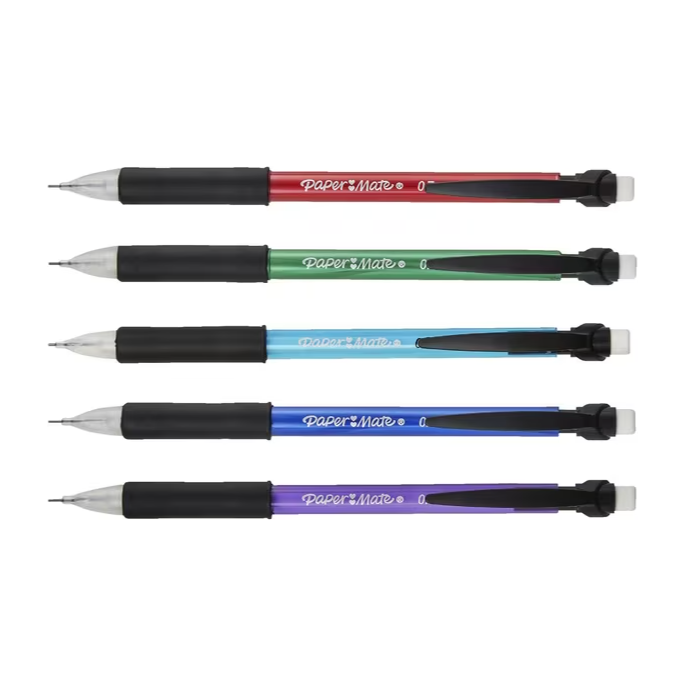 Paper Mate Write Bros Comfort Mechanical Pencils 0.7mm (5 Pack)