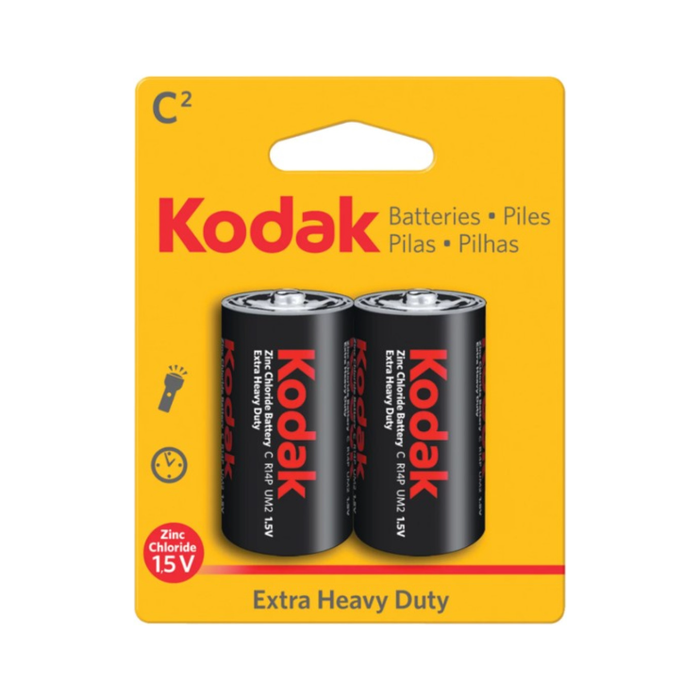 Kodak C Extra Heavy Duty Battery 2 Pack