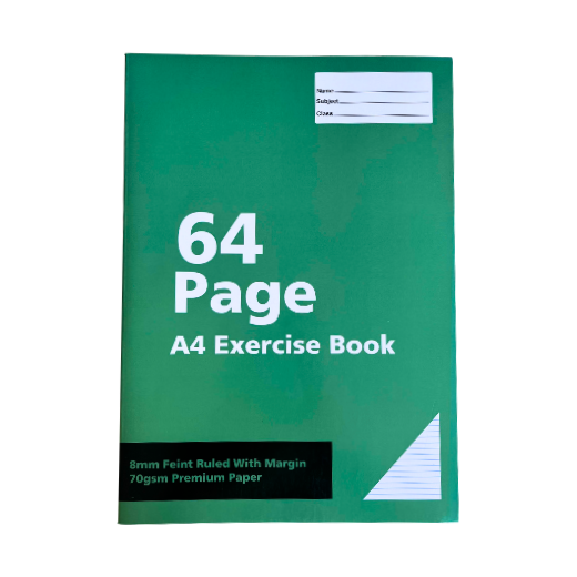 64 Page Exercise Book- A4