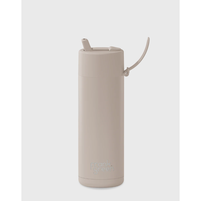 Frank Green 595mL Stainless Steel Ceramic Reusable Bottle with Straw Lid