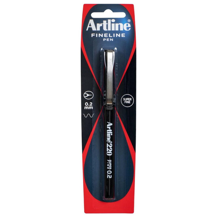 Artline 220 Pen 0.2 Black 1 Pack