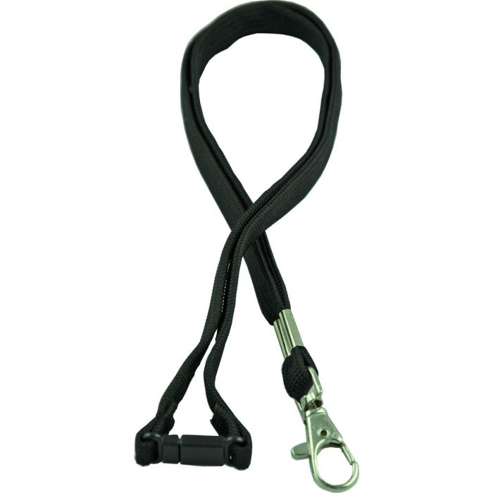 Osmer D-Clip Woven Lanyard Black