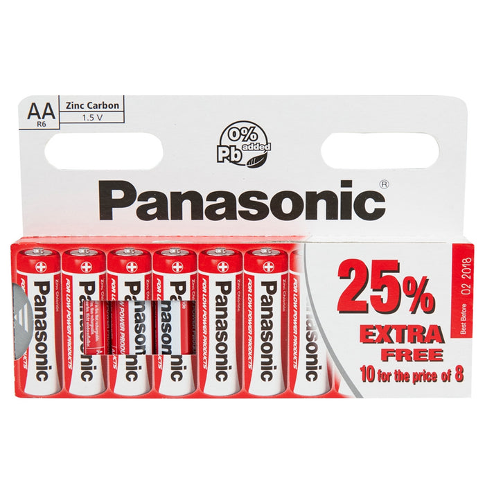 Panasonic AA Zinc 10's Batteries