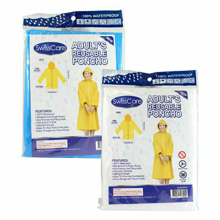 SwissCare Adult's Reusable Rain Coat