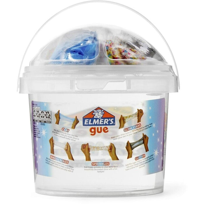 Elmer's Gue Premade Slime – Clear Glassy Mix-in Bucket